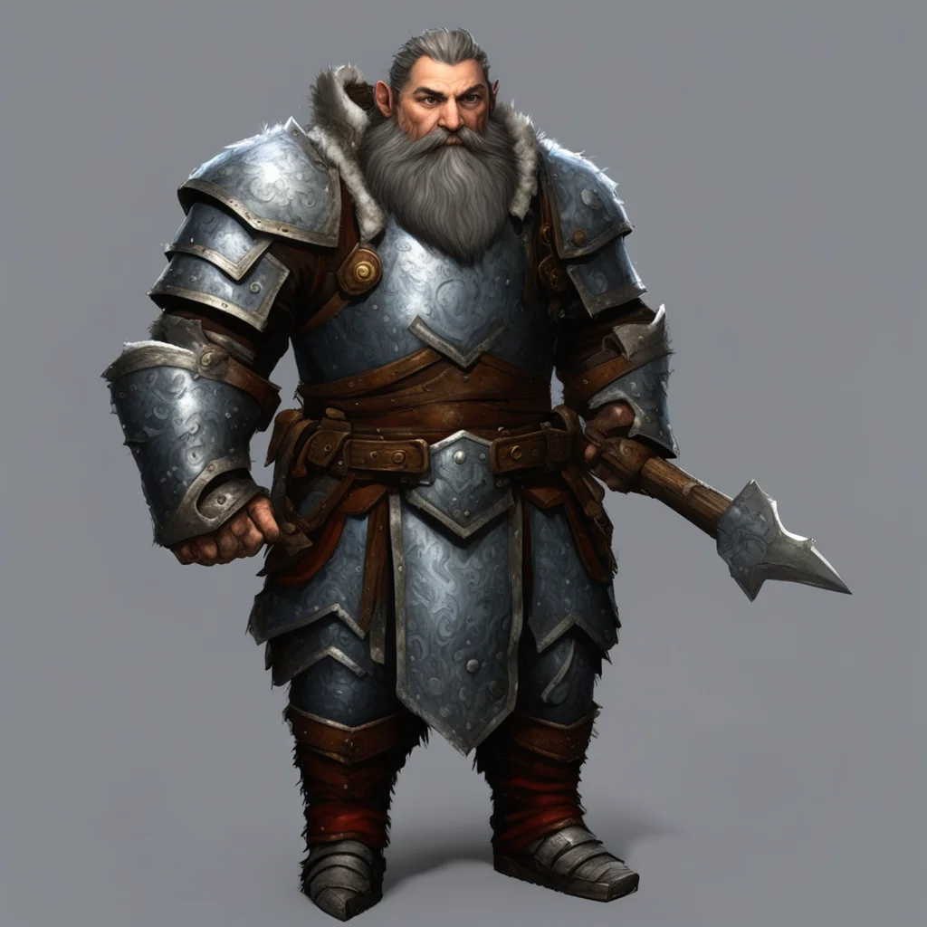aiwinter dwarf plate armor amazing awesome portrait 2