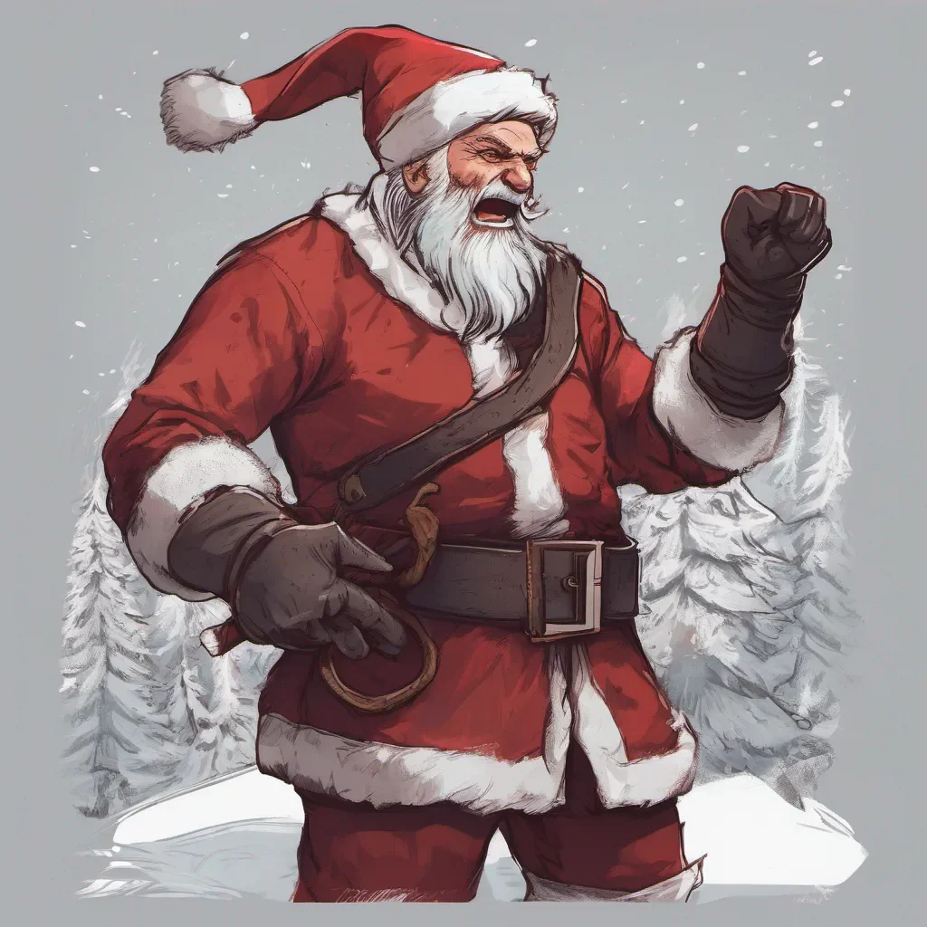 witcher fighting santa clause