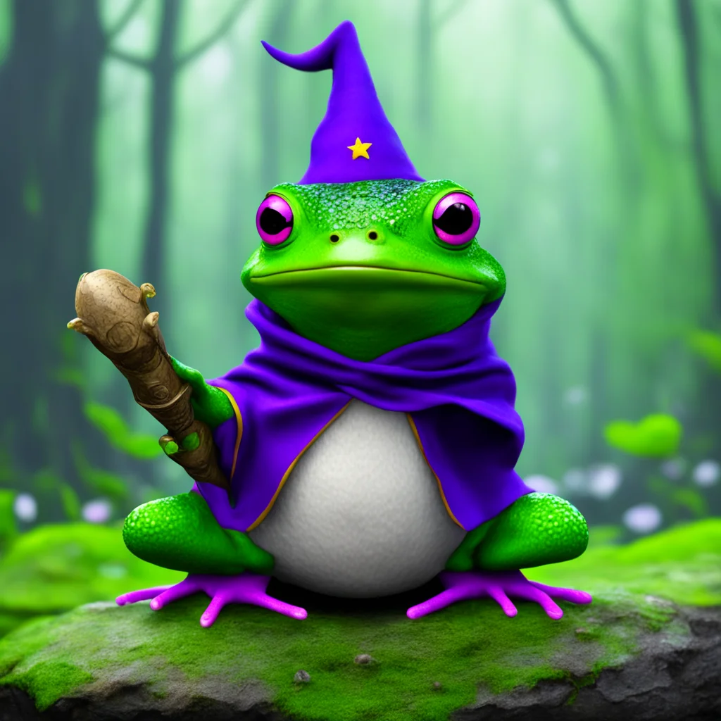 wizard frog confident engaging wow artstation art 3