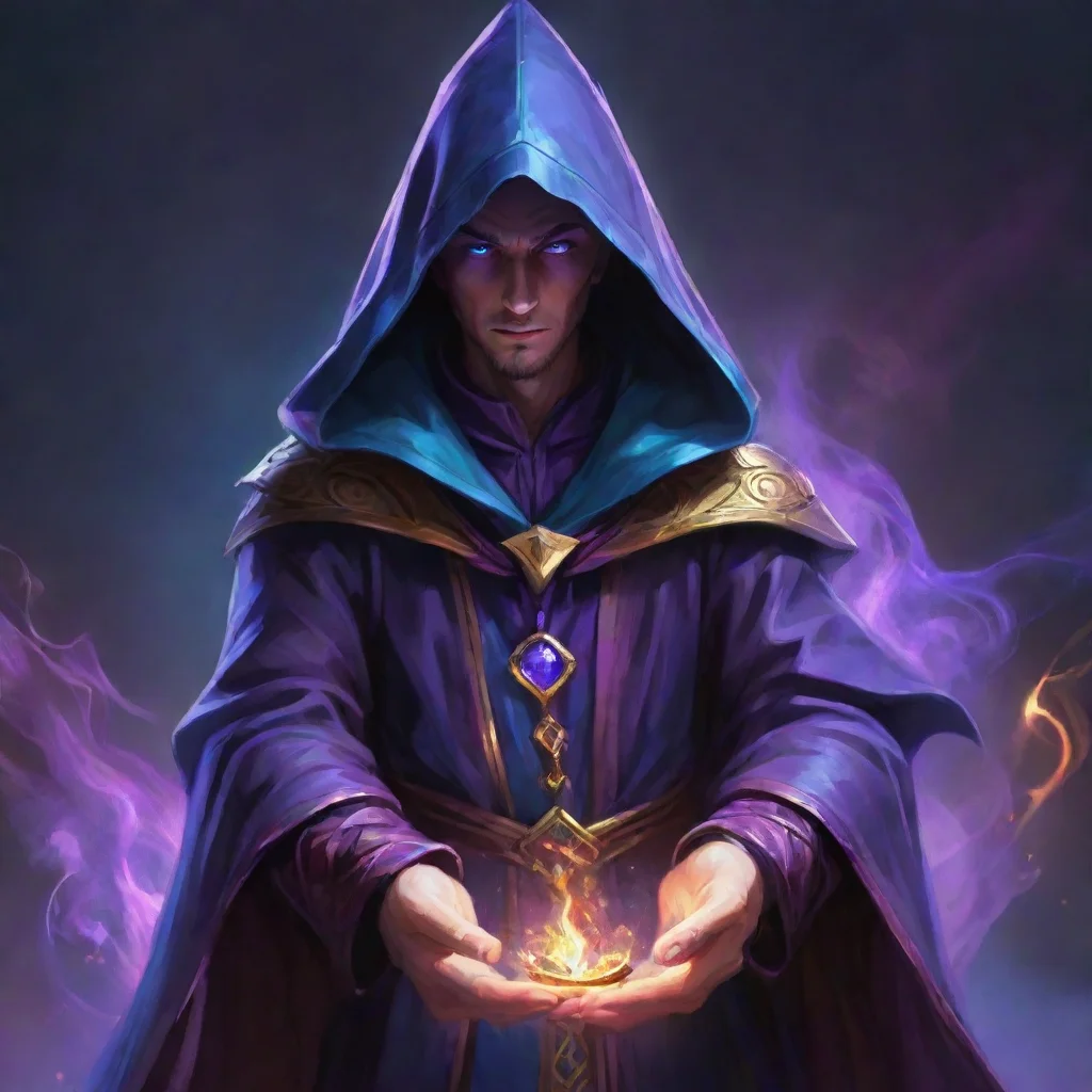 aiwizard hooded character portrait%252c magical colors poster%252c trending epic%252c dark magician confident engaging wow artstation art 3