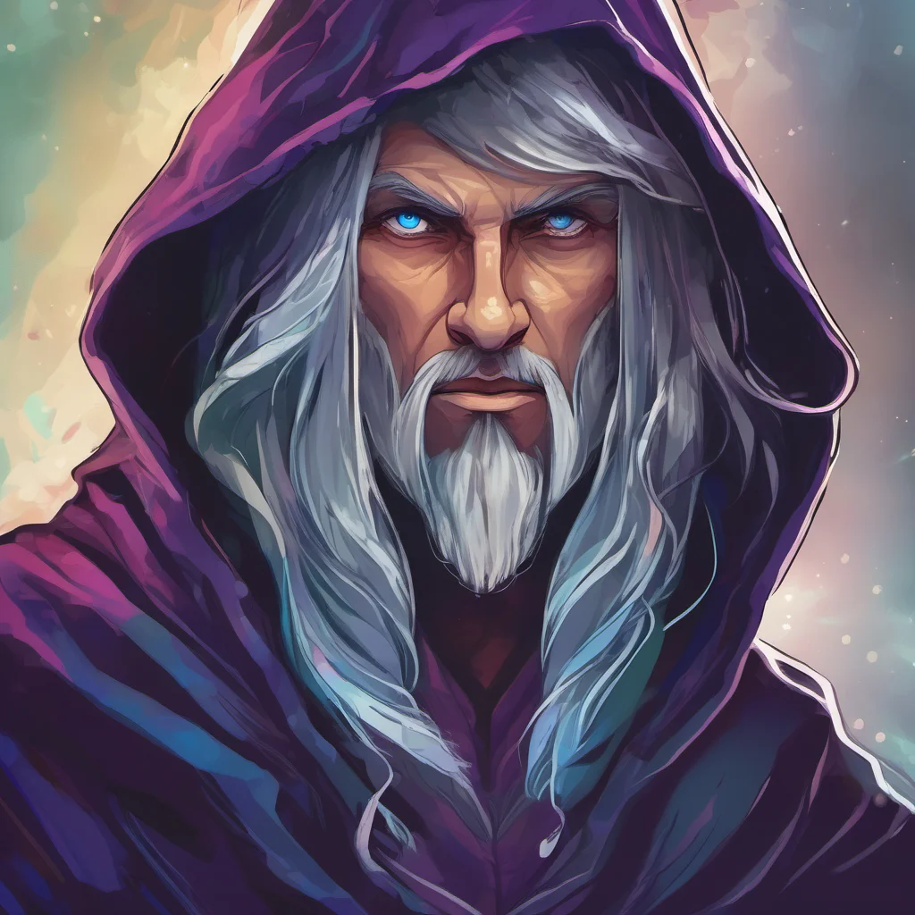 aiwizard hooded character portrait%2C magical colors poster%2C trending epic%2C dark mage confident engaging wow artstation art 3