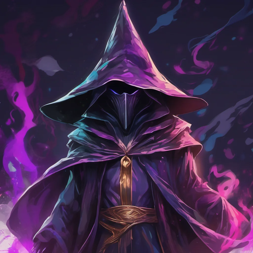 aiwizard hooded character portrait%2C magical colors poster%2C trending epic%2C dark magician amazing awesome portrait 2