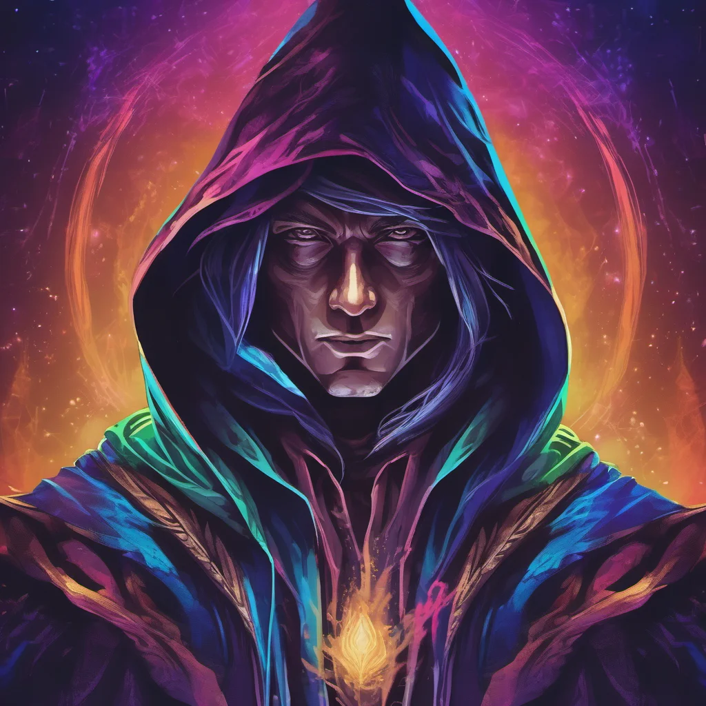 aiwizard hooded character portrait%2C magical colors poster%2C trending epic%2C dark magician good looking trending fantastic 1