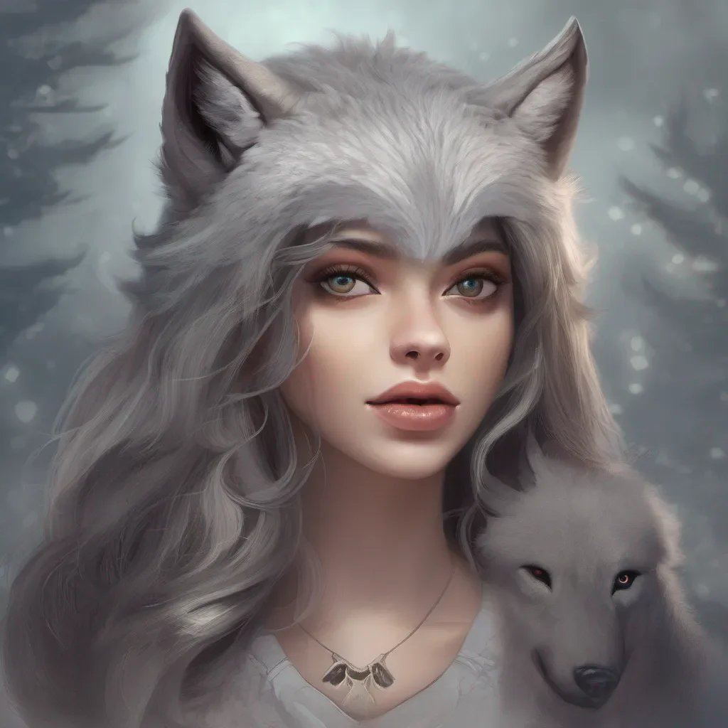 aiwolf girl portrait fantasy good looking trending fantastic 1