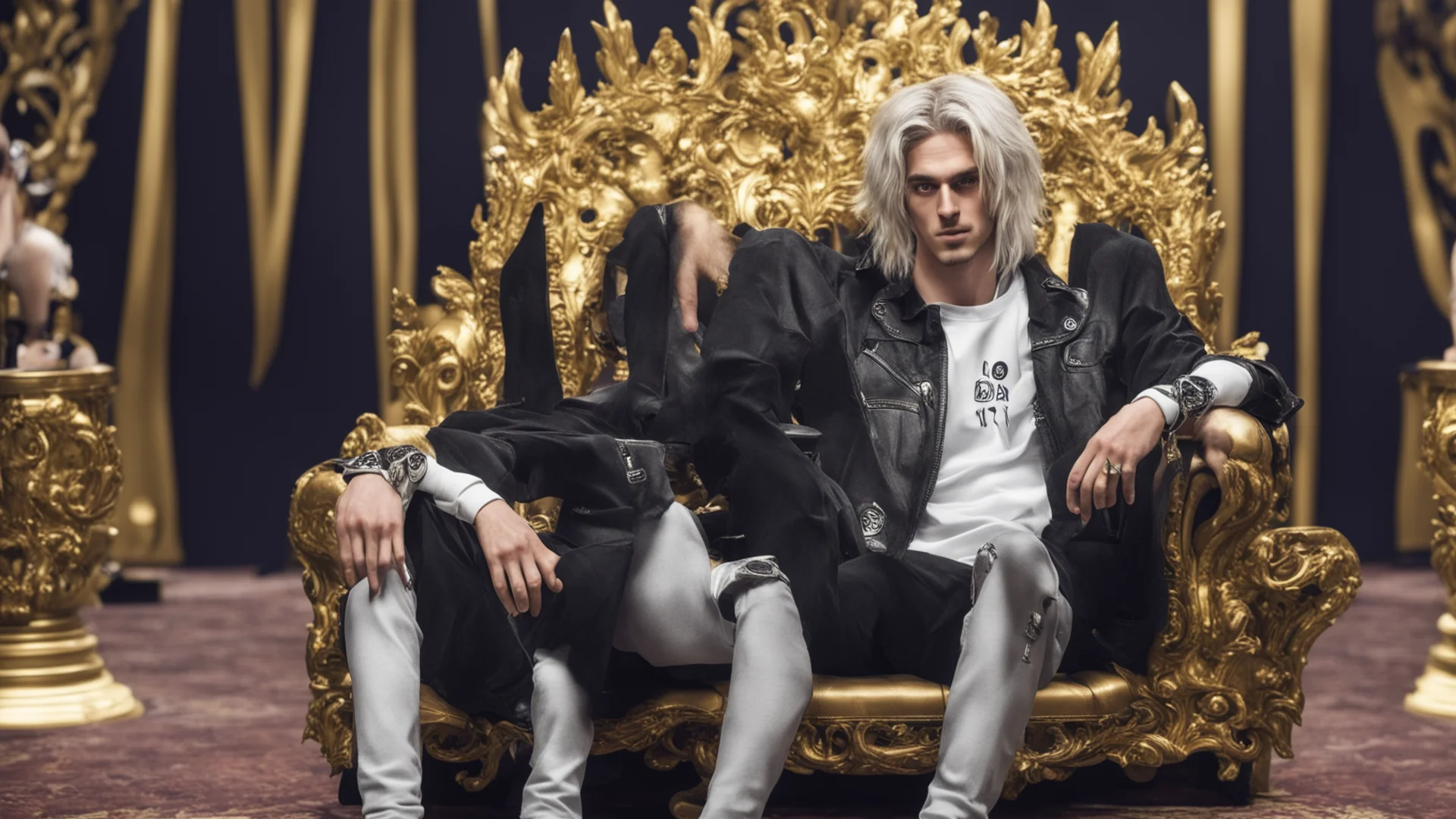 xqc sitting on s casino throne confident engaging wow artstation art 3 wide