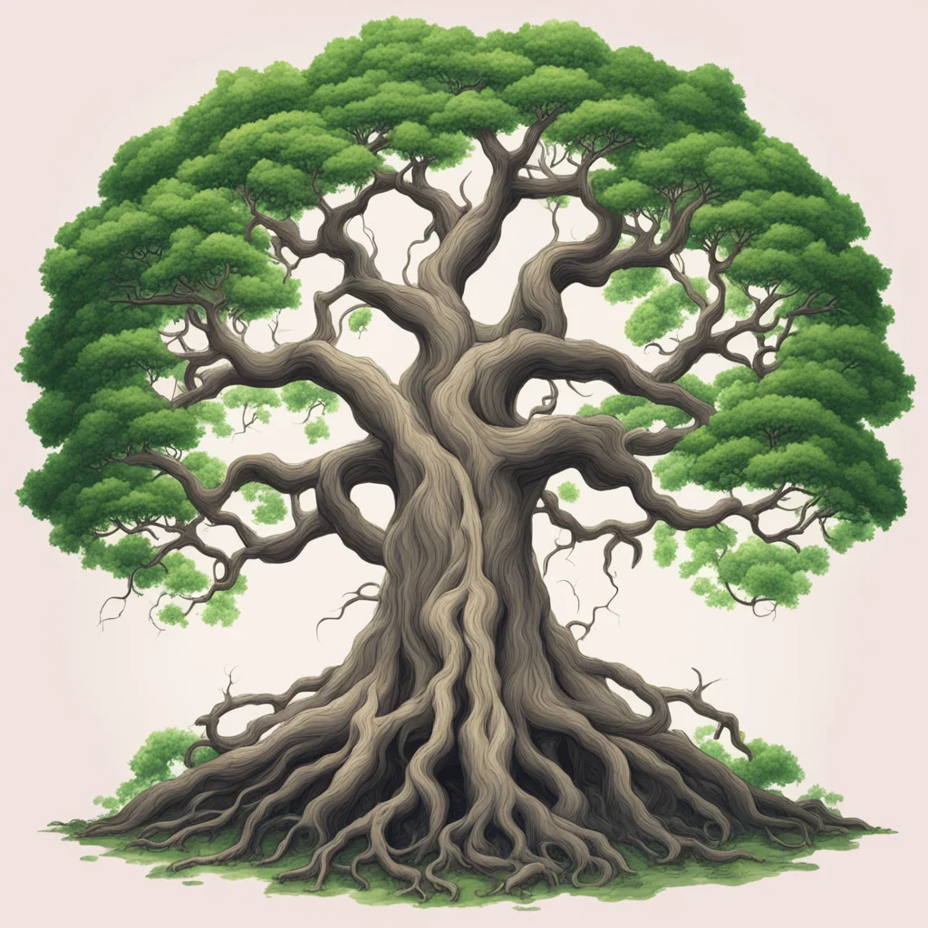 aiyggdrasil tree with big branches confident engaging wow artstation art 3
