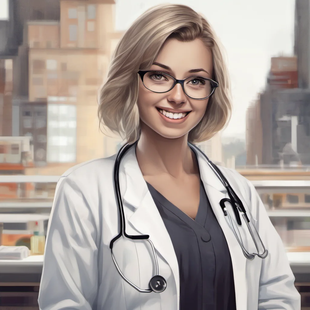 young lady doctor white coat good looking trending fantastic 1