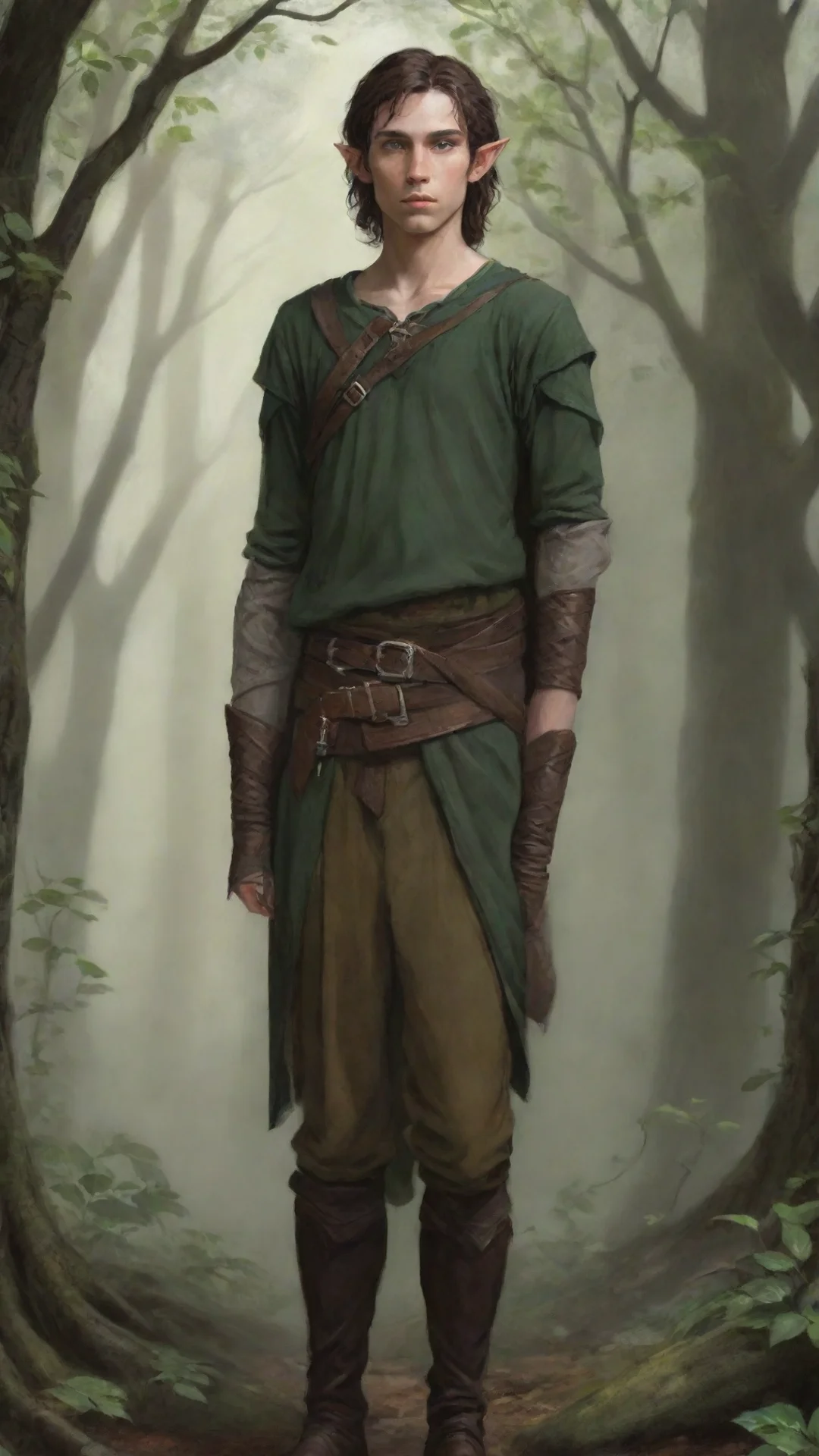 young male half elf tall