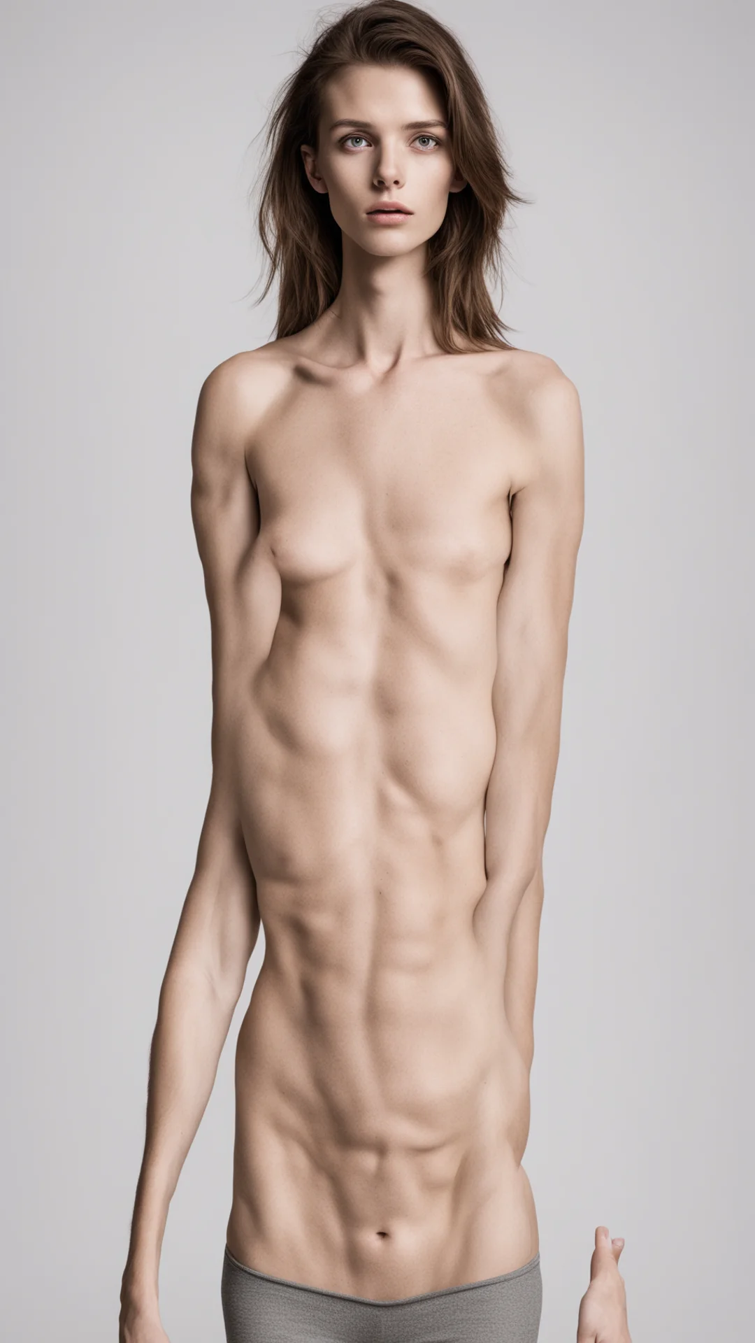 aiyoung woman%2C skinny%2C attractive%2C gigantomastia tall