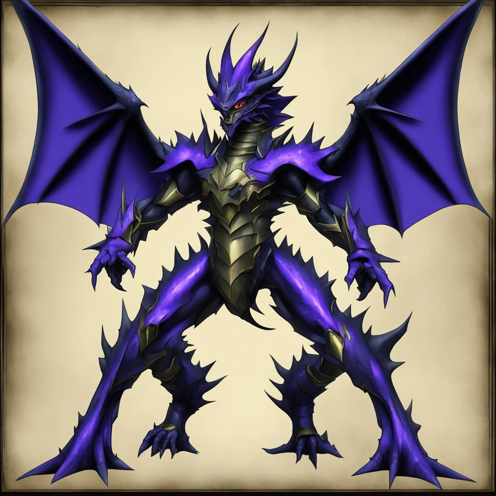 aiyugioh black dragon with mechanical wings
