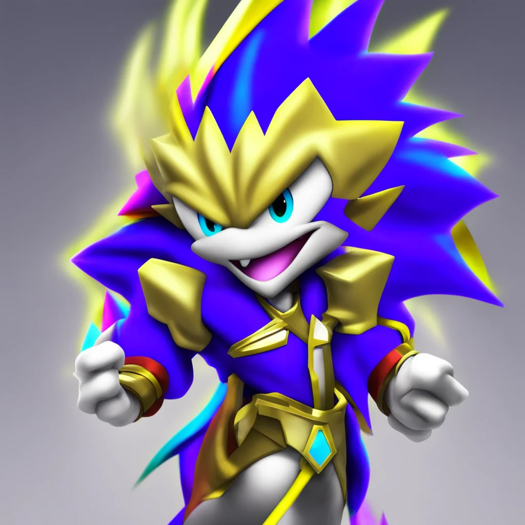 yugioh but sonic character  confident engaging wow artstation art 3
