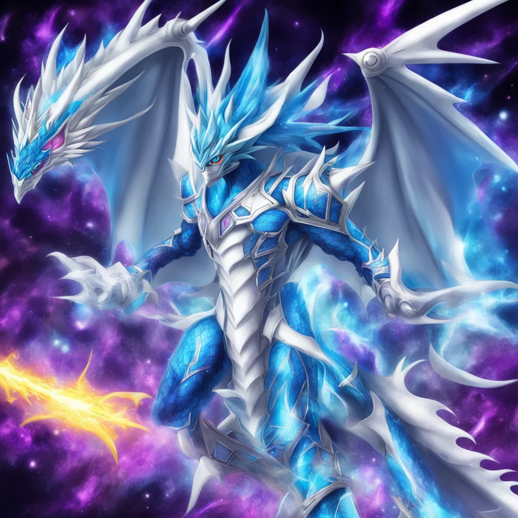 yugioh stardust dragon x blue eyes white dragon fusion amazing awesome portrait 2