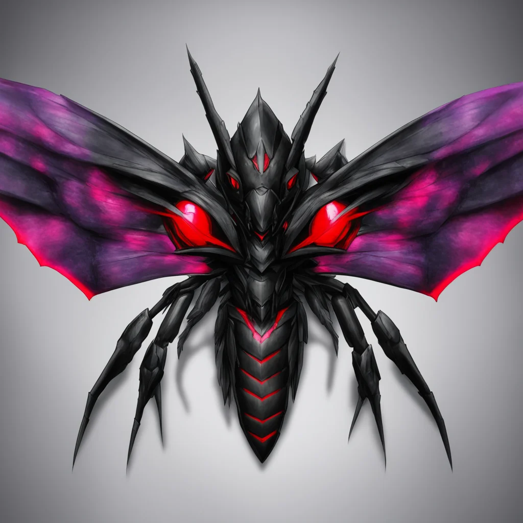 aiyugioh stile balck cicada with red eyes confident engaging wow artstation art 3