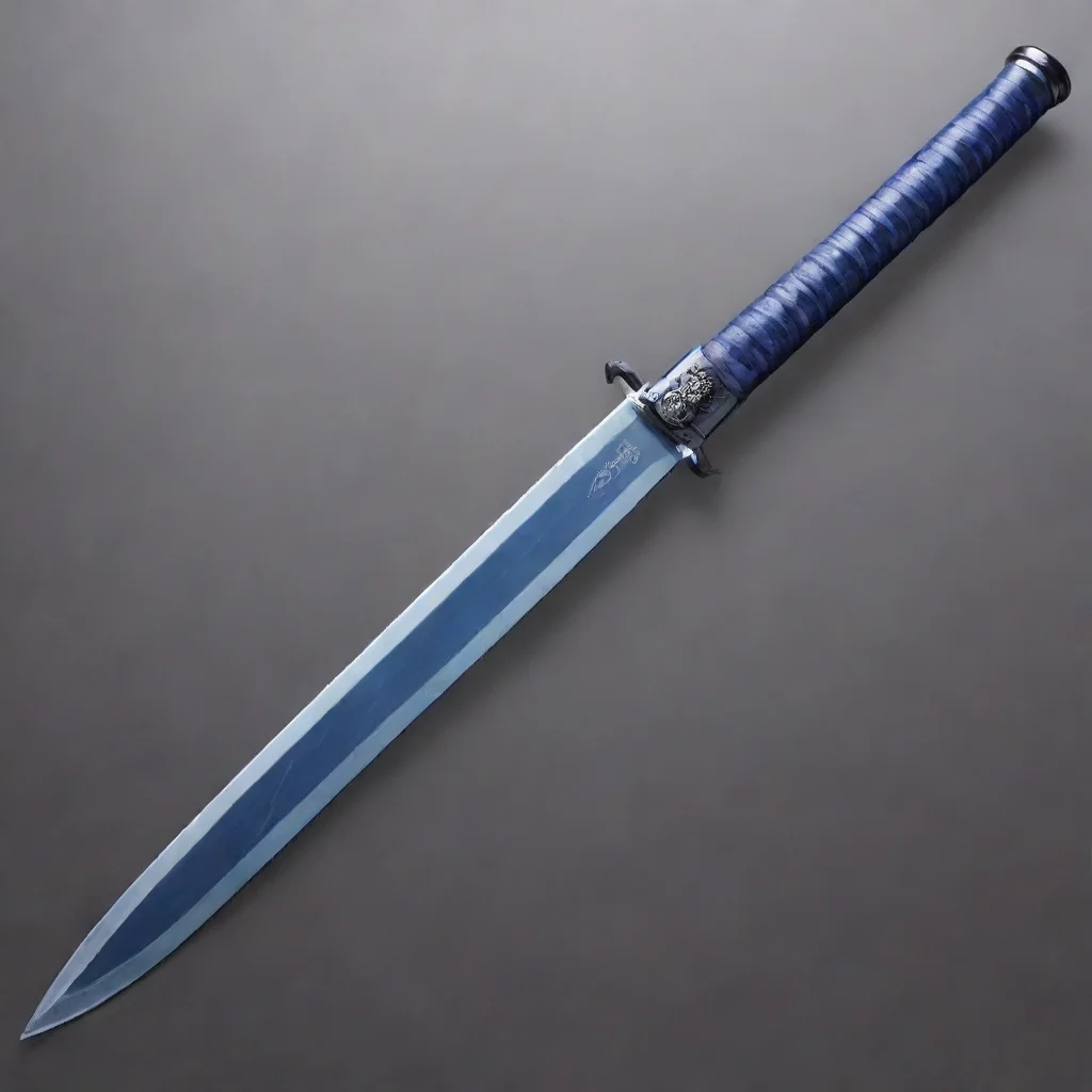 aizanpakuto dark purple hilt greyish blue blade