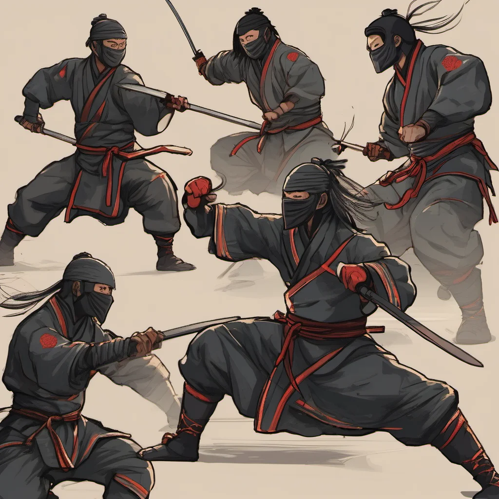 aizhao yuan martial artist warrior ninjas fighting confident engaging wow artstation art 3